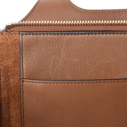 Celine Smooth Calfskin Suede Small Tri-Fold Bag Camel 10 of 10