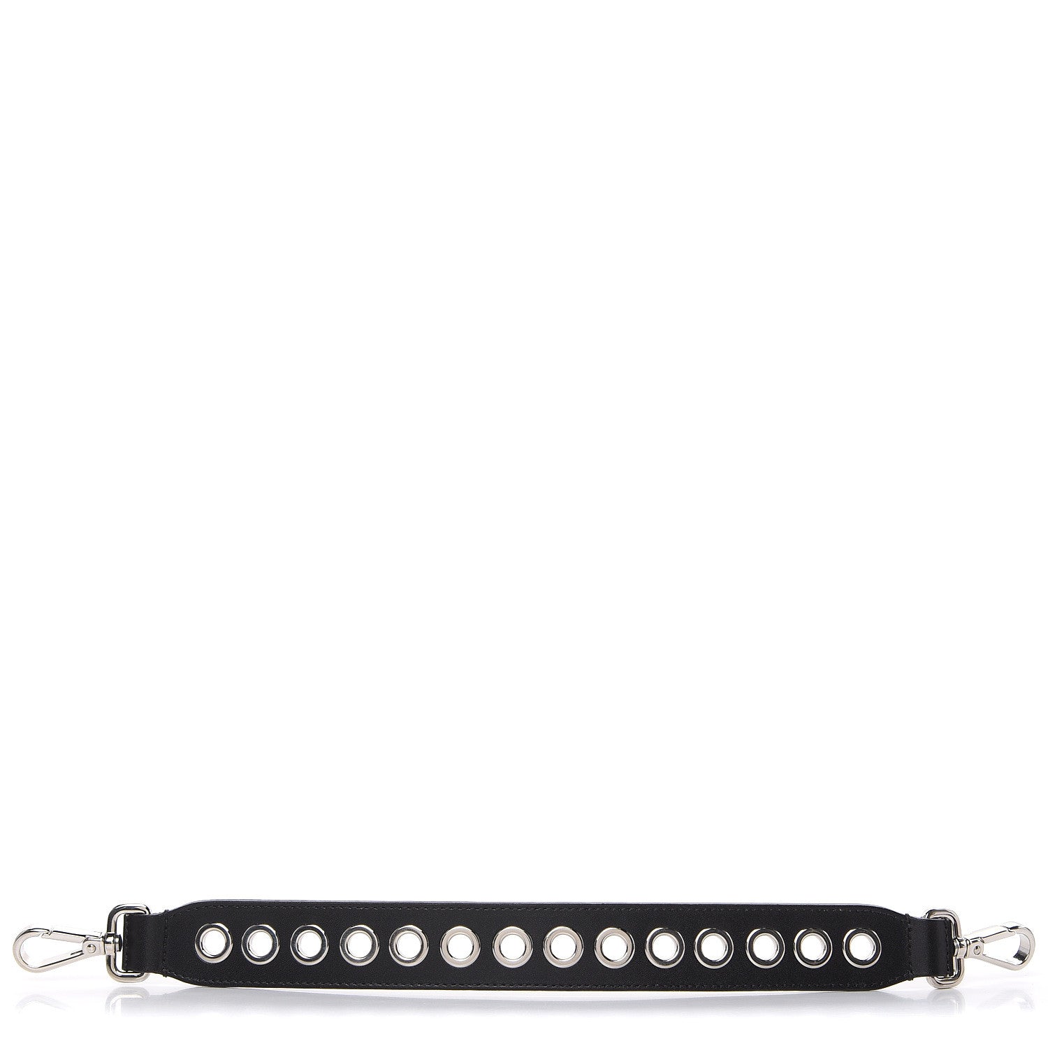 Fendi Vitello Liberty Grommet Bi-Color Mini Strap You Black Camelia 1 of 3