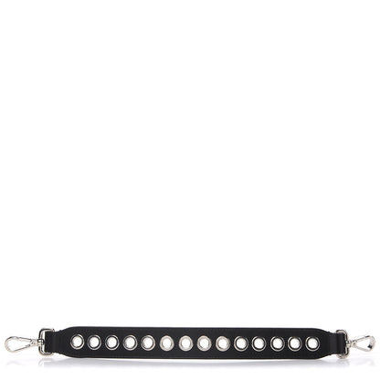 Fendi Vitello Liberty Grommet Bi-Color Mini Strap You Black Camelia 1 of 3