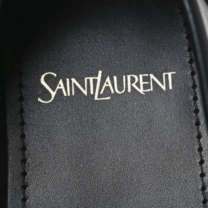 Saint Laurent Calfskin Penny Loafers 39 Black 9 of 10
