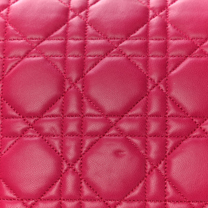 Christian Dior Lambskin Cannage Miss Dior Promenade Pouch Fuchsia 11 of 11
