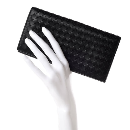 Bottega Veneta Nappa Intrecciato Flap Wallet Black 2 of 6