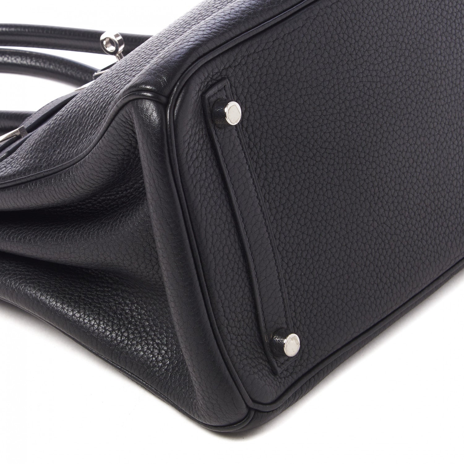 Hermes Taurillon Clemence Birkin 30 Black 6 of 27