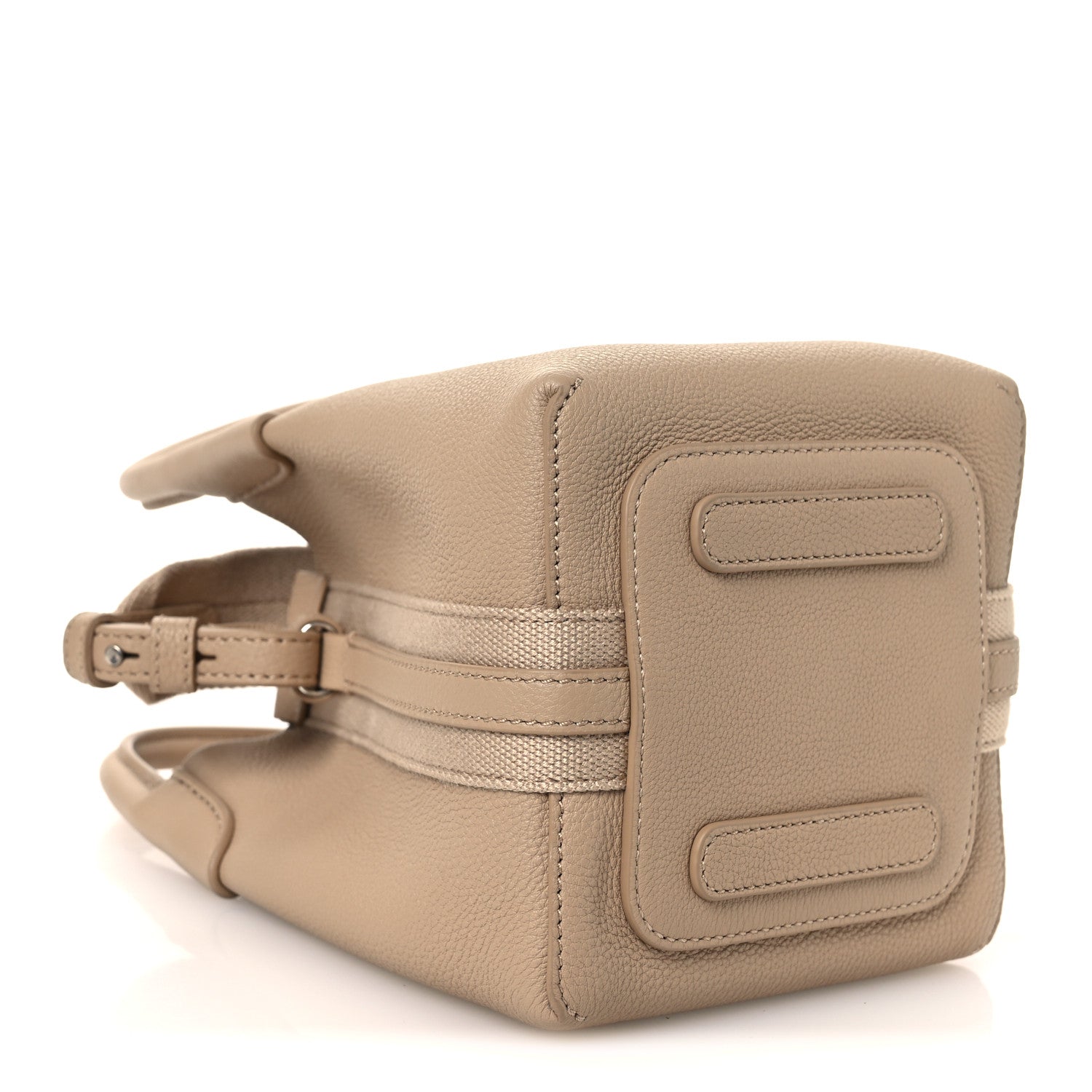 Loro Piana Grained Calfskin Micro Bale Bag Light Mastic 4 of 10