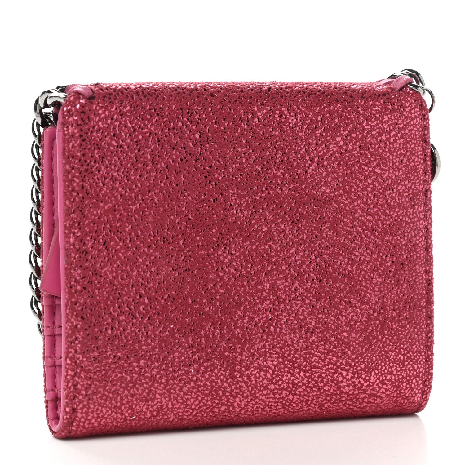 Stella McCartney Shaggy Deer Small Falabella Flap Wallet Pink 3 of 9