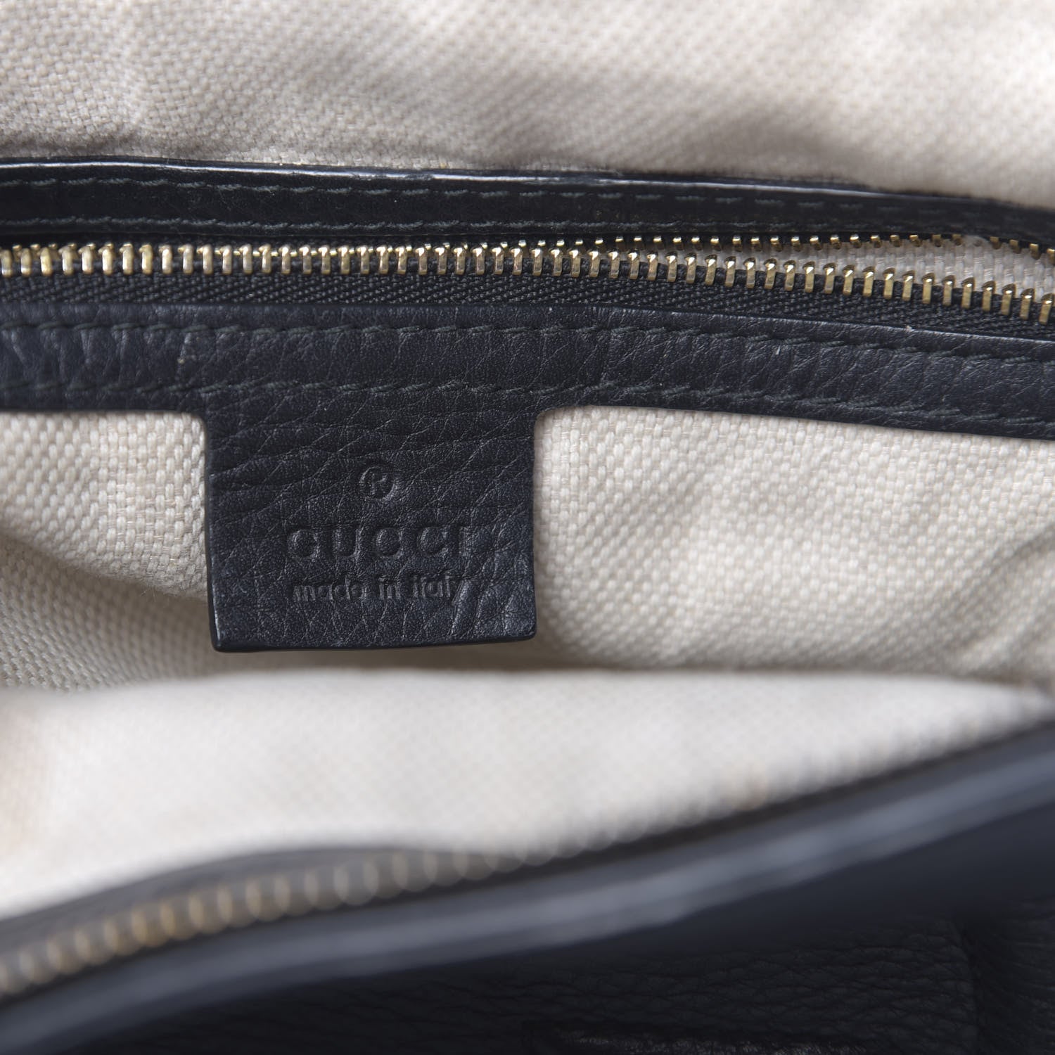 Gucci Pebbled Calfskin Small Soho Top Handle Bag Black 6 of 22