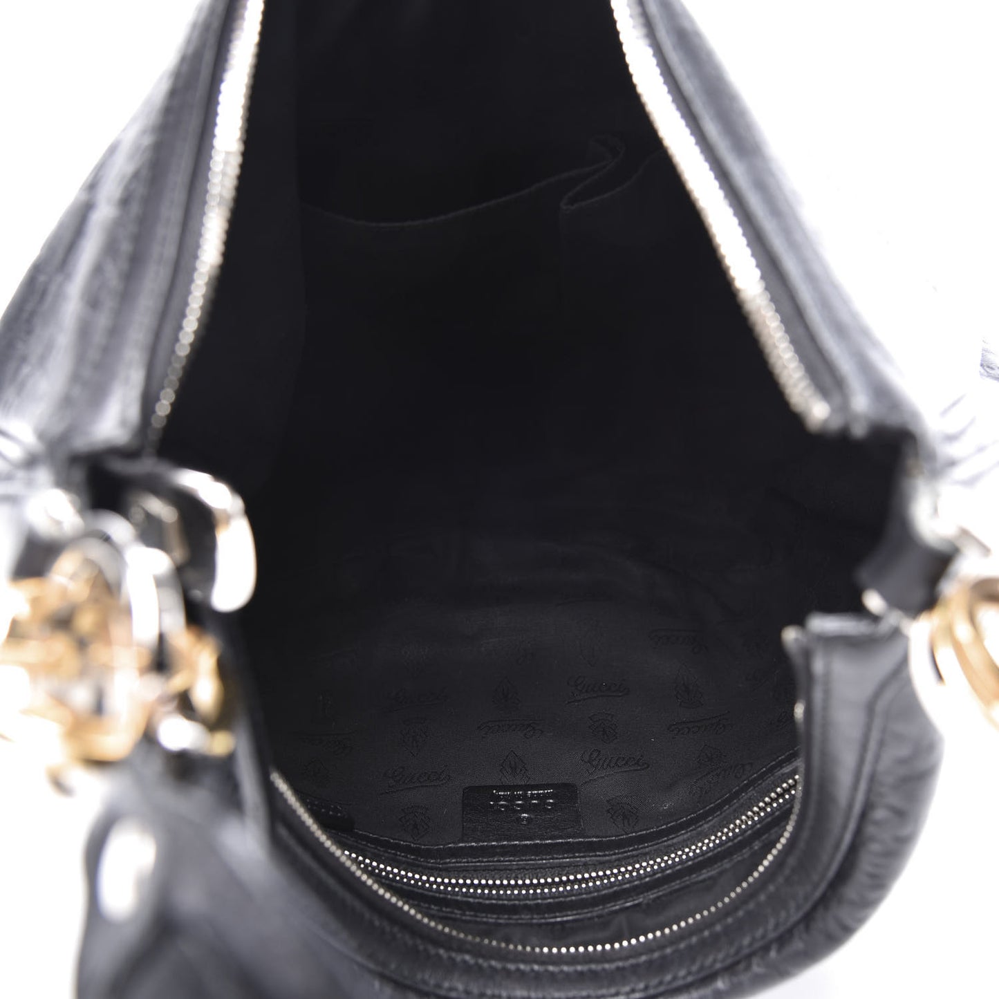 Guccissima Medium GG Twins Hobo Black