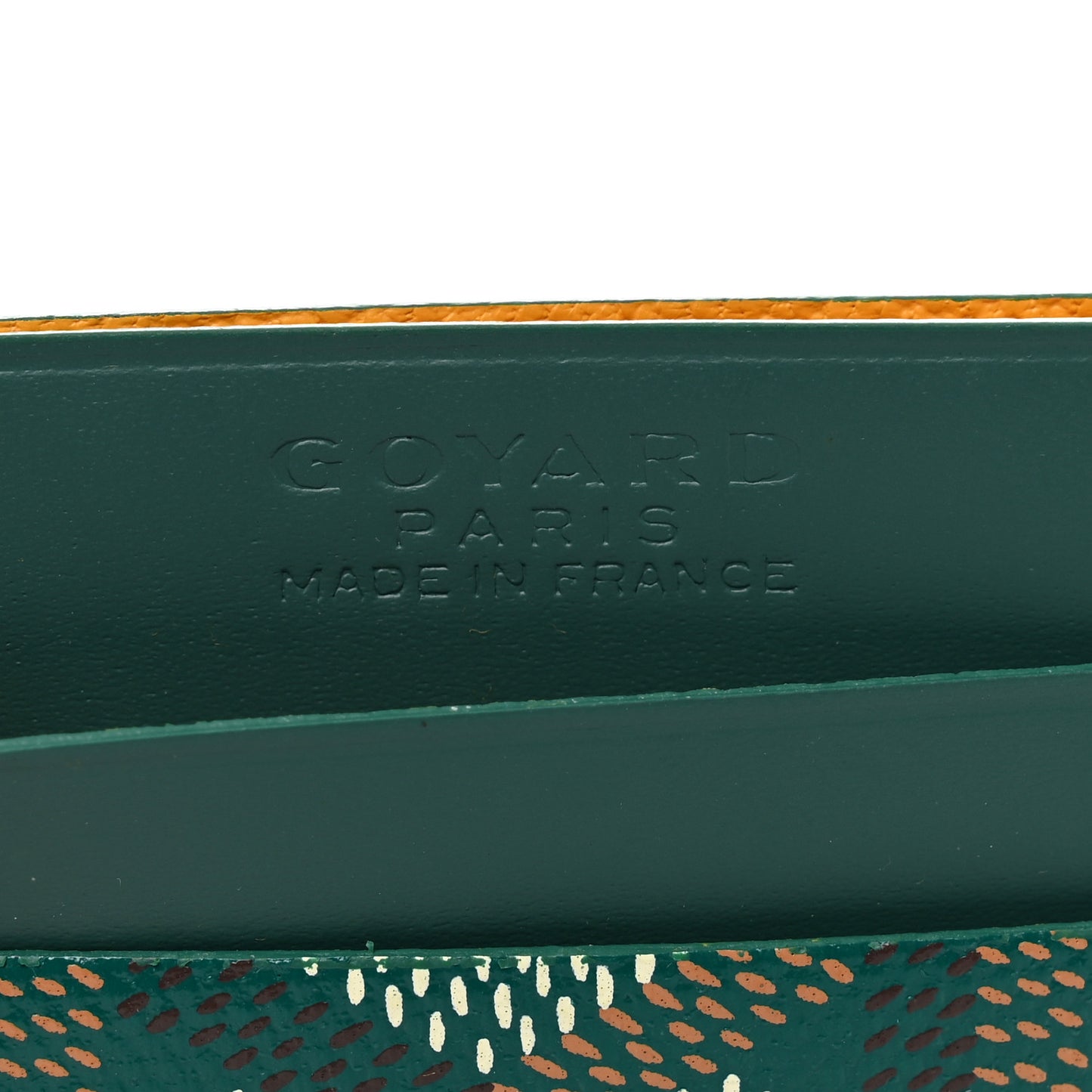 Goyardine Saint Sulpice Card Holder Green