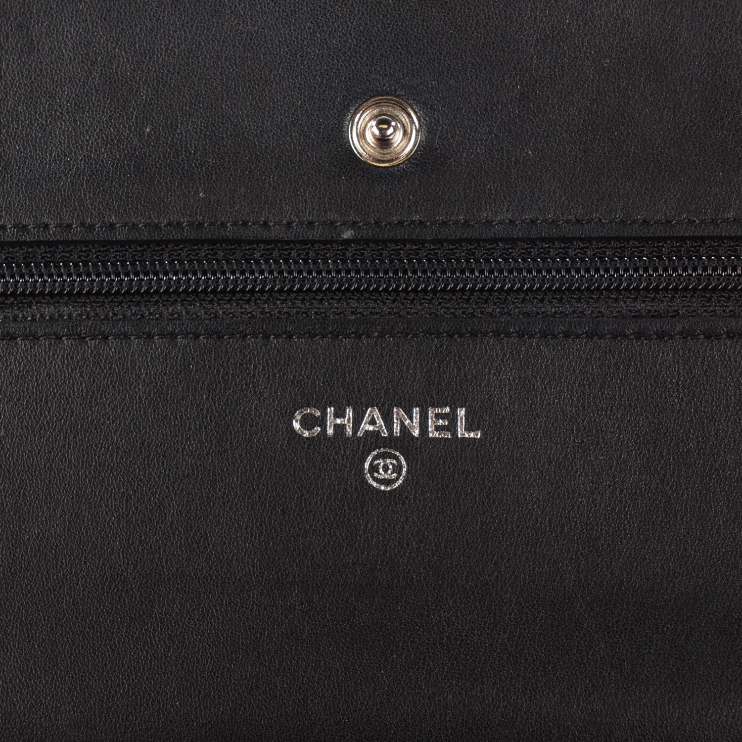 Chanel Vinyl Lipstick Wallet On Chain WOC Black 10 of 13