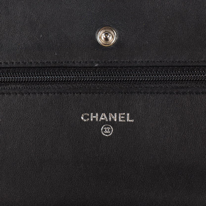 Chanel Vinyl Lipstick Wallet On Chain WOC Black 10 of 13
