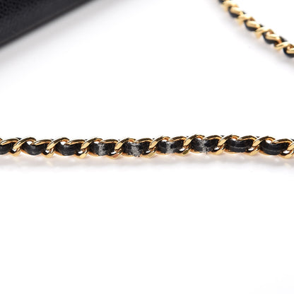 Chanel Caviar Timeless CC Wallet On Chain WOC Black 10 of 10