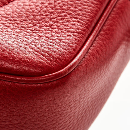 Gucci Pebbled Calfskin Small Soho Disco Bag Tabasco Red 7 of 7