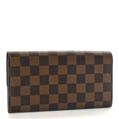 Louis Vuitton Damier Ebene Sarah Wallet 3 of 9
