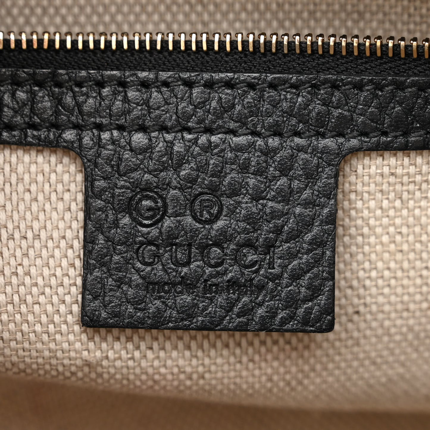 Dollar Calfskin Medium Soho Top Handle Satchel Black