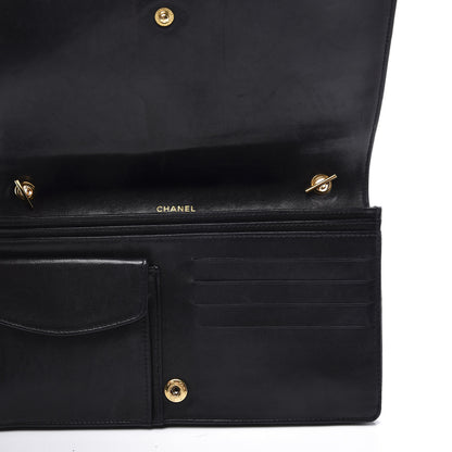 Chanel Caviar Timeless CC Wallet On Chain WOC Black 5 of 11