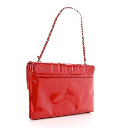 Chanel Patent Chocolate Bar Reissue Single Flap Red 3 of 14