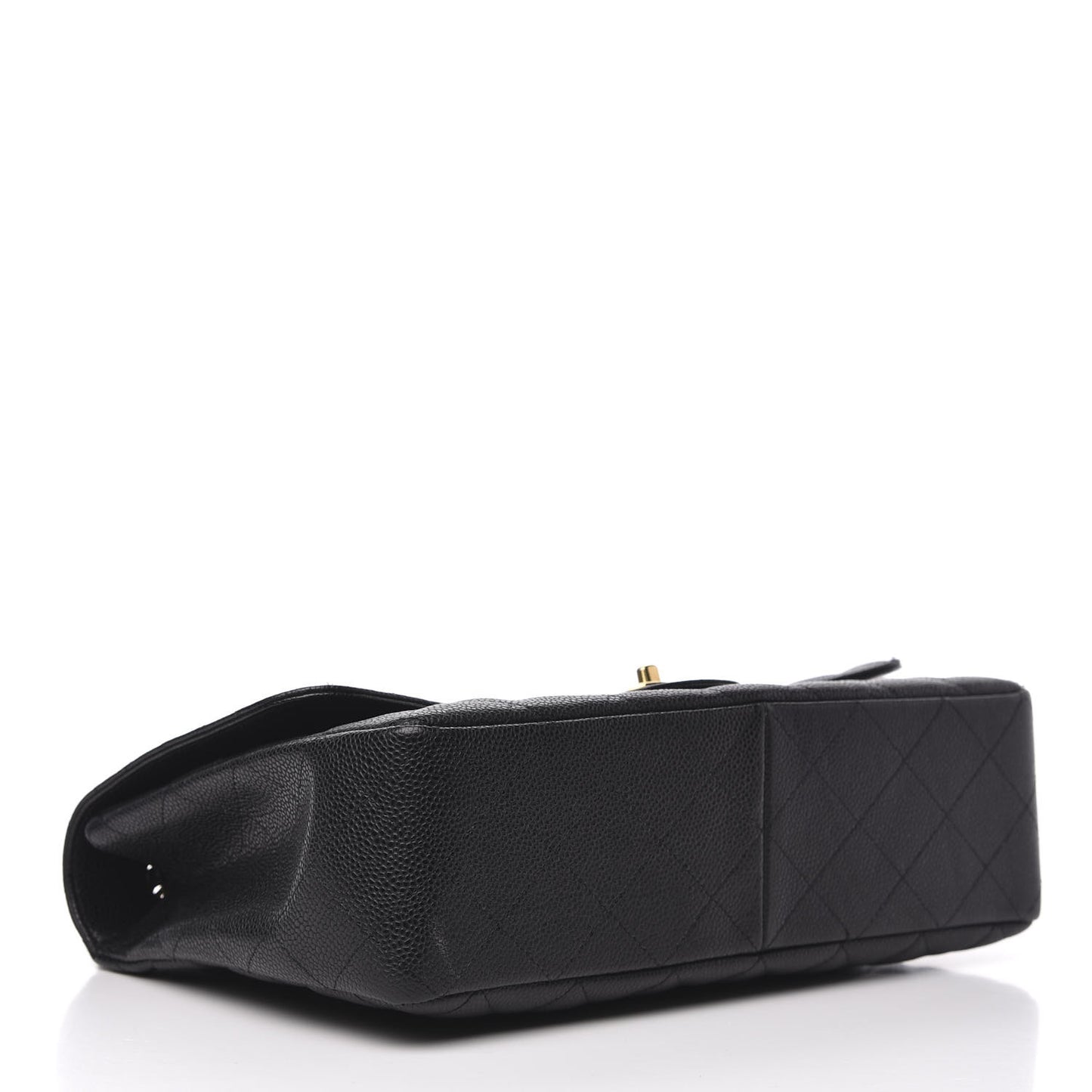 Caviar Quilted Jumbo Single Flap Black