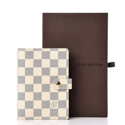 Louis Vuitton Damier Azur Small Ring Agenda Cover 9 of 9