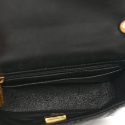 Chanel Lambskin Enamel Quilted Mini Coco Hearts Square Flap Black 5 of 10