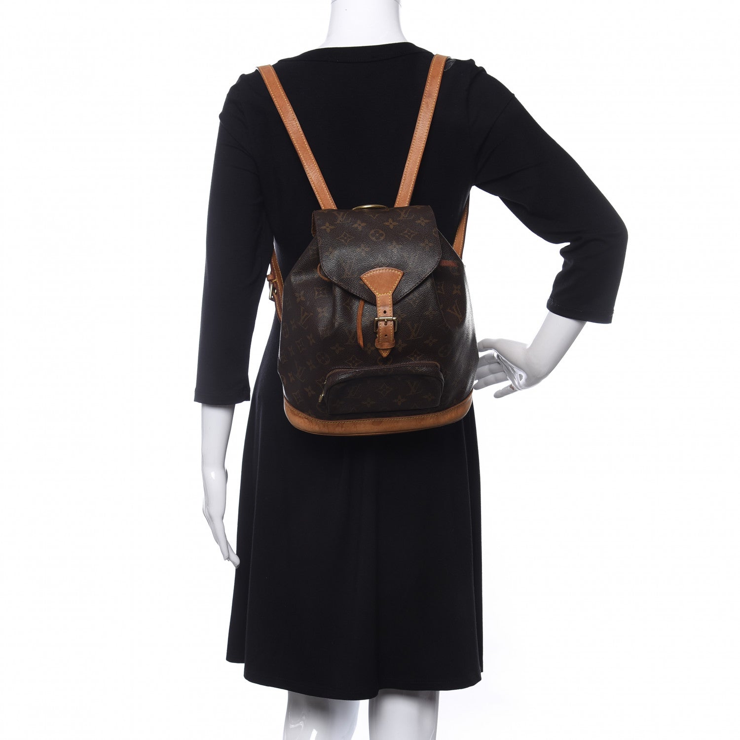 Louis Vuitton Monogram Montsouris MM Backpack 2 of 9