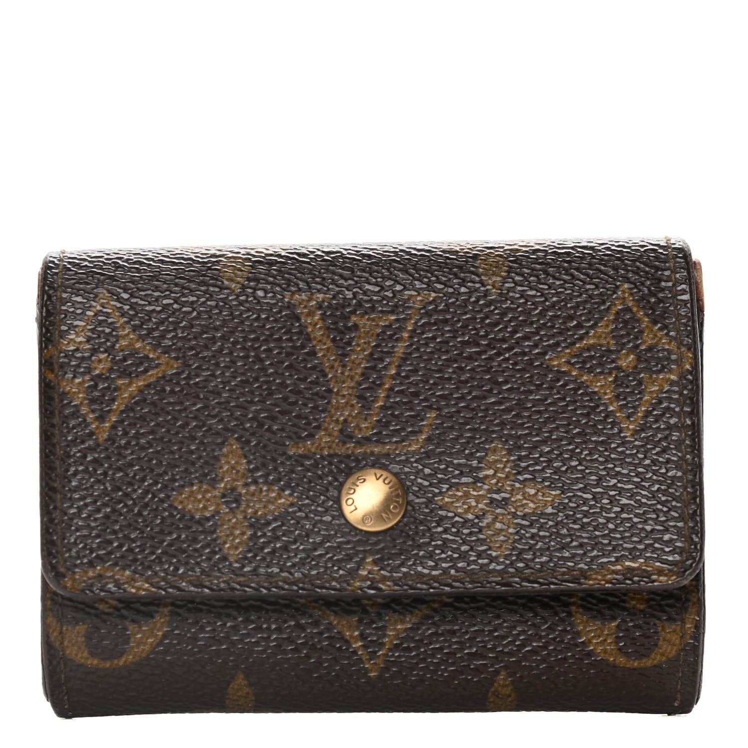 Louis Vuitton Monogram Porte-Monnaie Plat Coin Purse 1 of 14