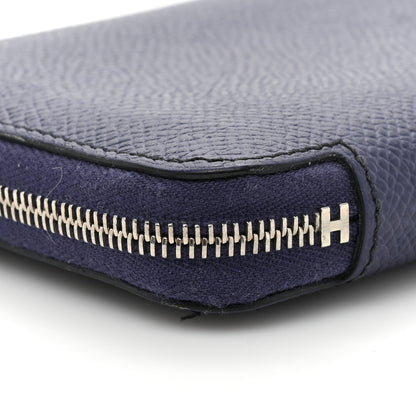 Hermes Epsom Silk'In Compact Wallet Bleu Saphir 11 of 13
