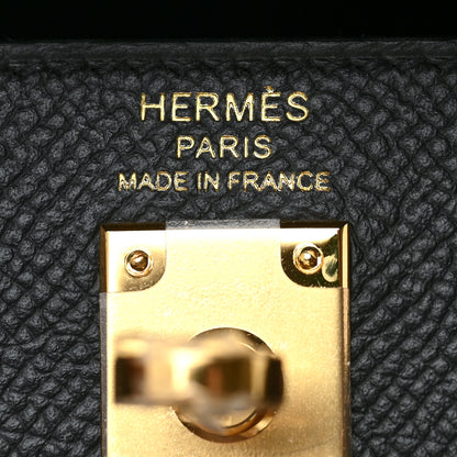 Hermes Epsom Kelly Sellier 25 Black 6 of 8