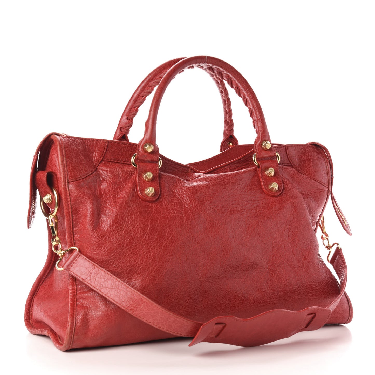 Agneau Giant 12 Gold Hardware City Rouge Cardinal