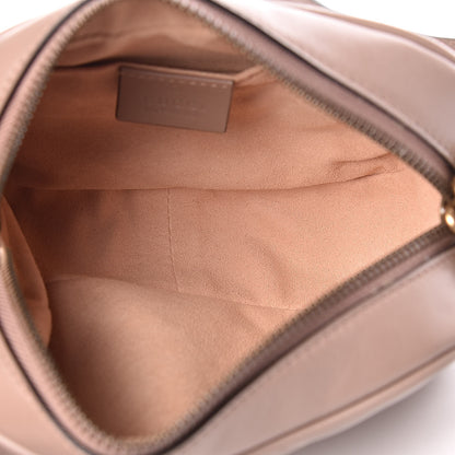 Gucci Calfskin Matelasse Mini GG Marmont Chain Shoulder Bag Nude 5 of 12