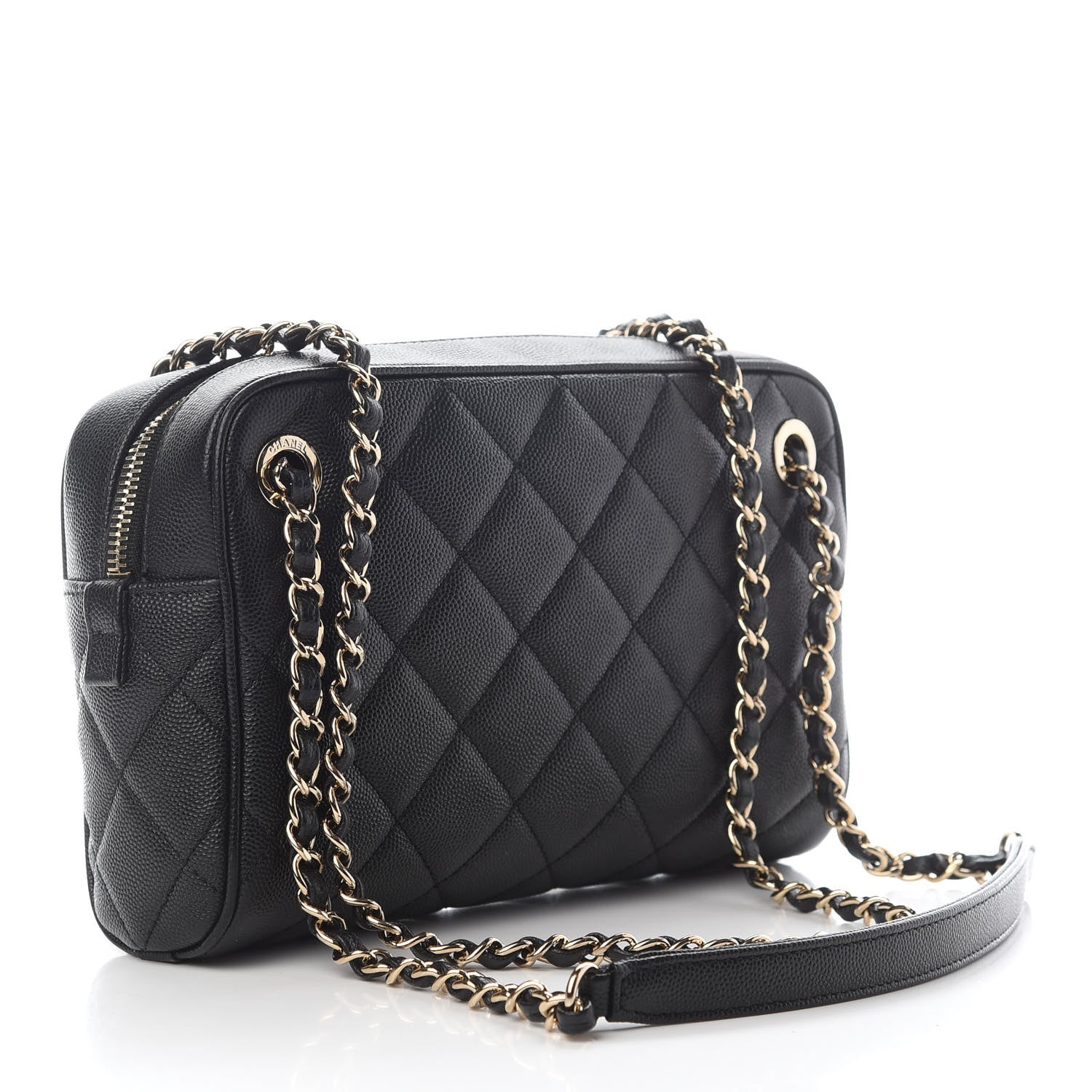 Chanel Caviar Quilted Small In & Out Camera Case Black 3 of 9