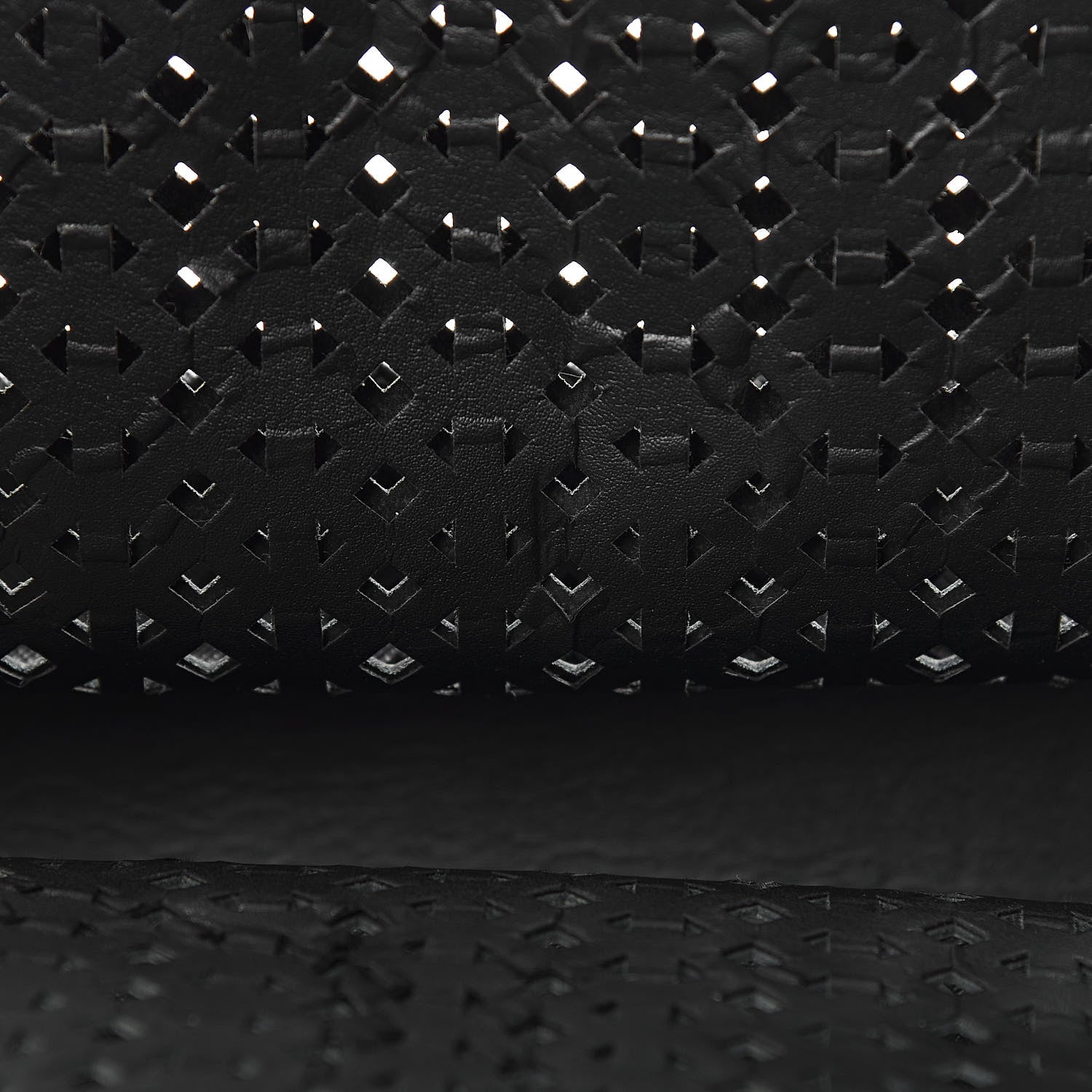 Prada Saffiano Perforated Tote Black 16 of 17