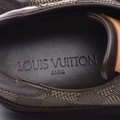 Louis Vuitton Suede Damier Ebene Sneakers 8.5 Brown 8 of 15
