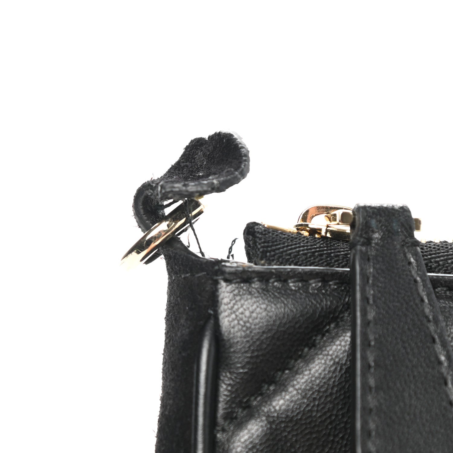 Burberry Lambskin Quilted Olympia Pouch Black 6 of 6