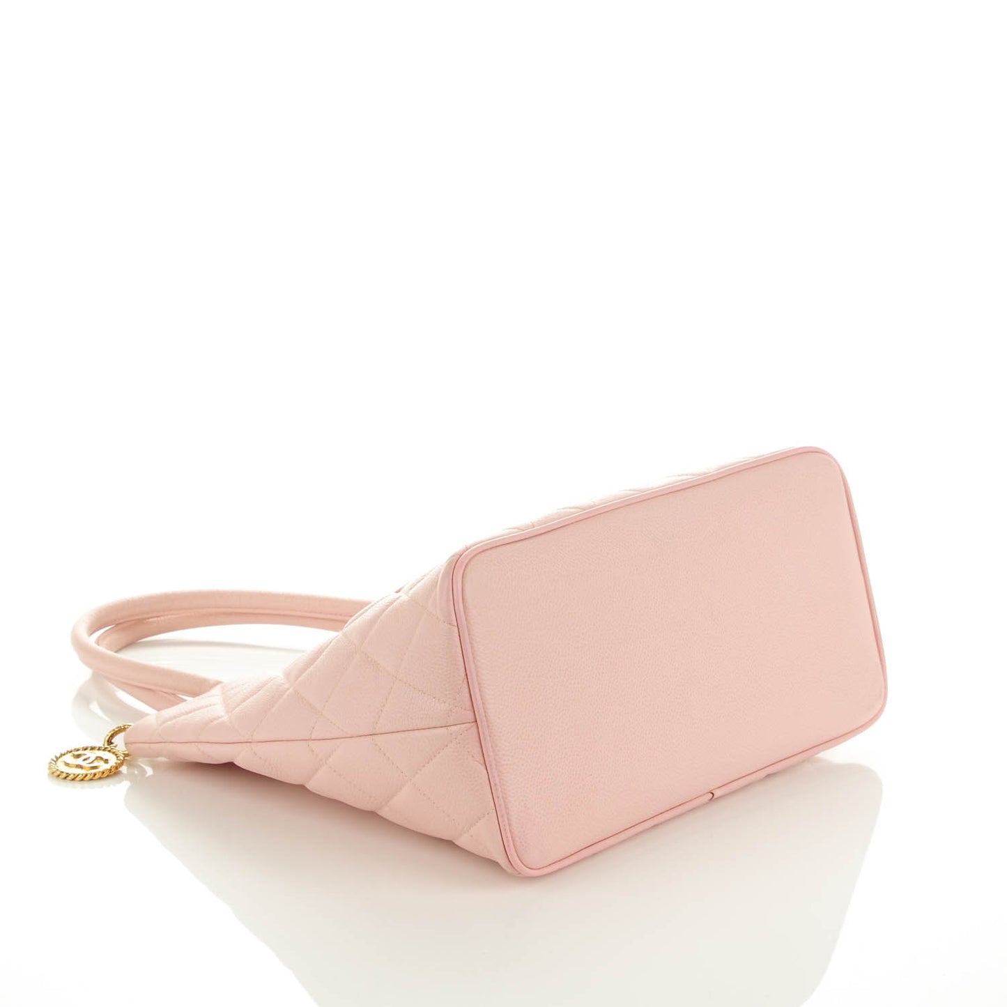 Caviar Quilted Medallion Tote Light Pink