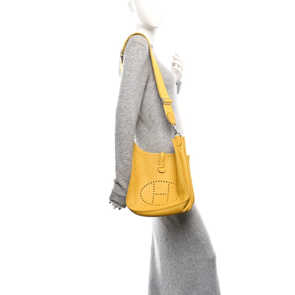 Hermes Taurillon Clemence Evelyne III PM Jaune Ambre 2 of 10