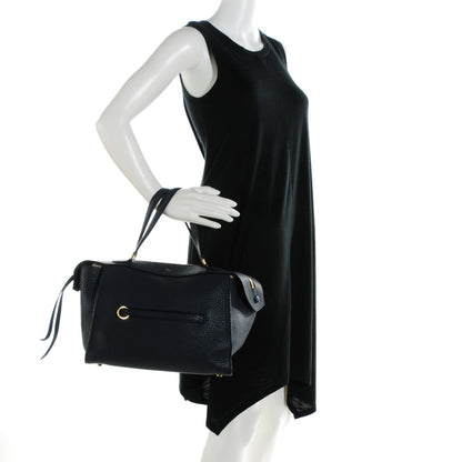 Celine Bullhide Calfskin Small Ring Bag Navy Blue 2 of 9