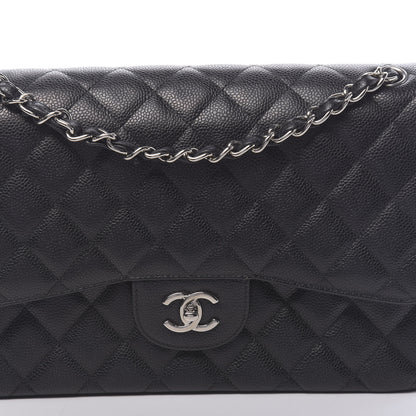 Chanel Caviar Quilted Jumbo Double Flap Black 10 of 10