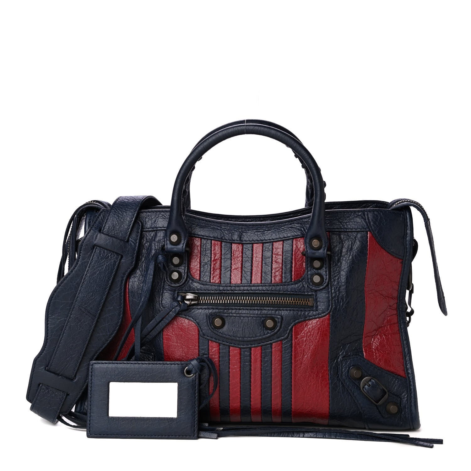 Balenciaga Veau Arena Multicolore Classic Hardware S City Bleu Nuit Rouge 1 of 4