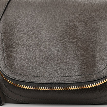 Tom Ford Grained Calfskin Medium Jennifer Dark Brown 8 of 20