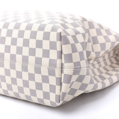 Louis Vuitton Damier Azur Graceful MM Rose Ballerine 6 of 11