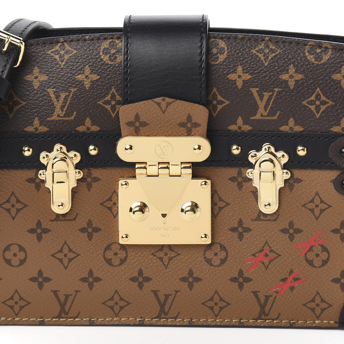 Reverse Monogram Trunk Clutch