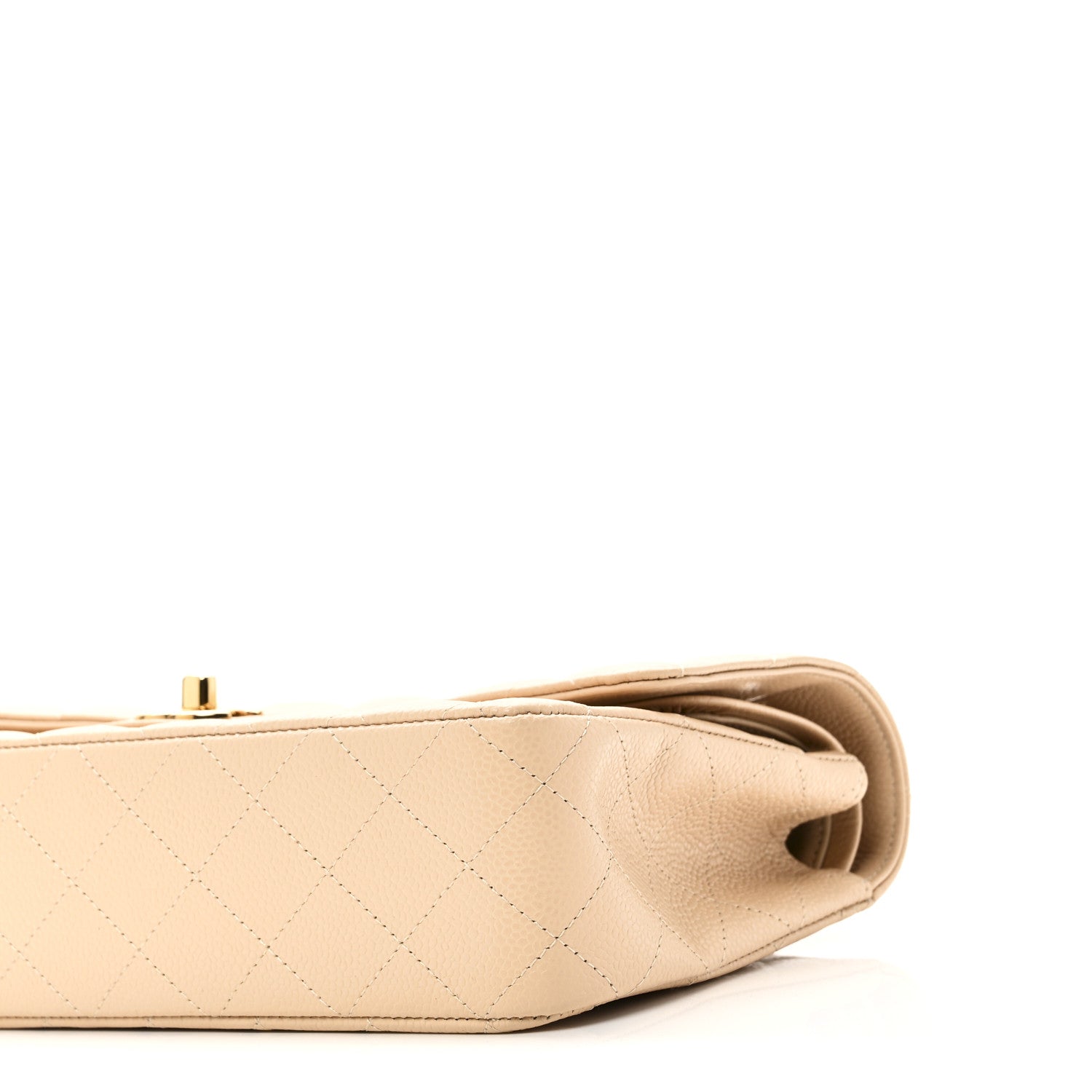 Chanel Caviar Quilted Medium Double Flap Beige 10 of 10