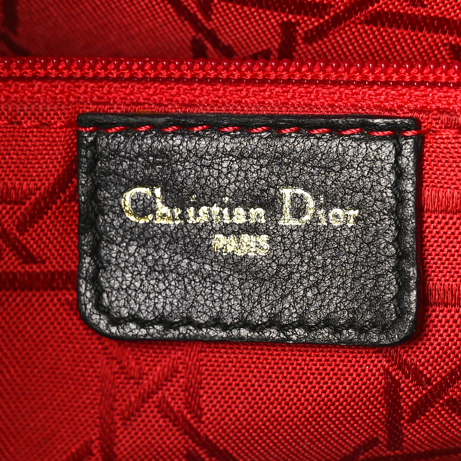 Christian Dior Lambskin Cannage Medium Lady Dior Black 6 of 11