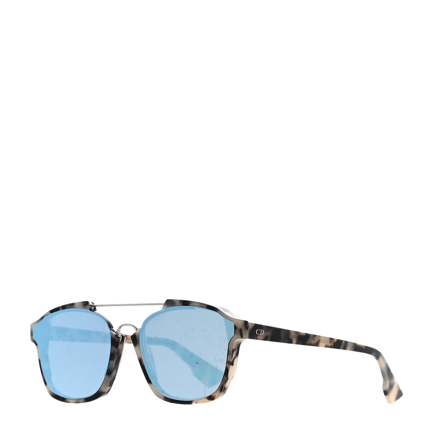Mirrored DiorAbstract Sunglasses Tortoise