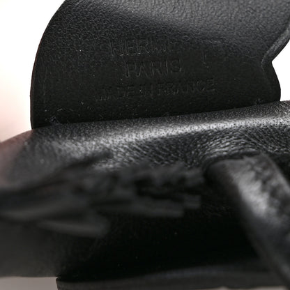 Hermes Milo Lambskin Lizard Touch Grigri Rodeo Pegase Horse Bag Charm PM So Black 3 of 5