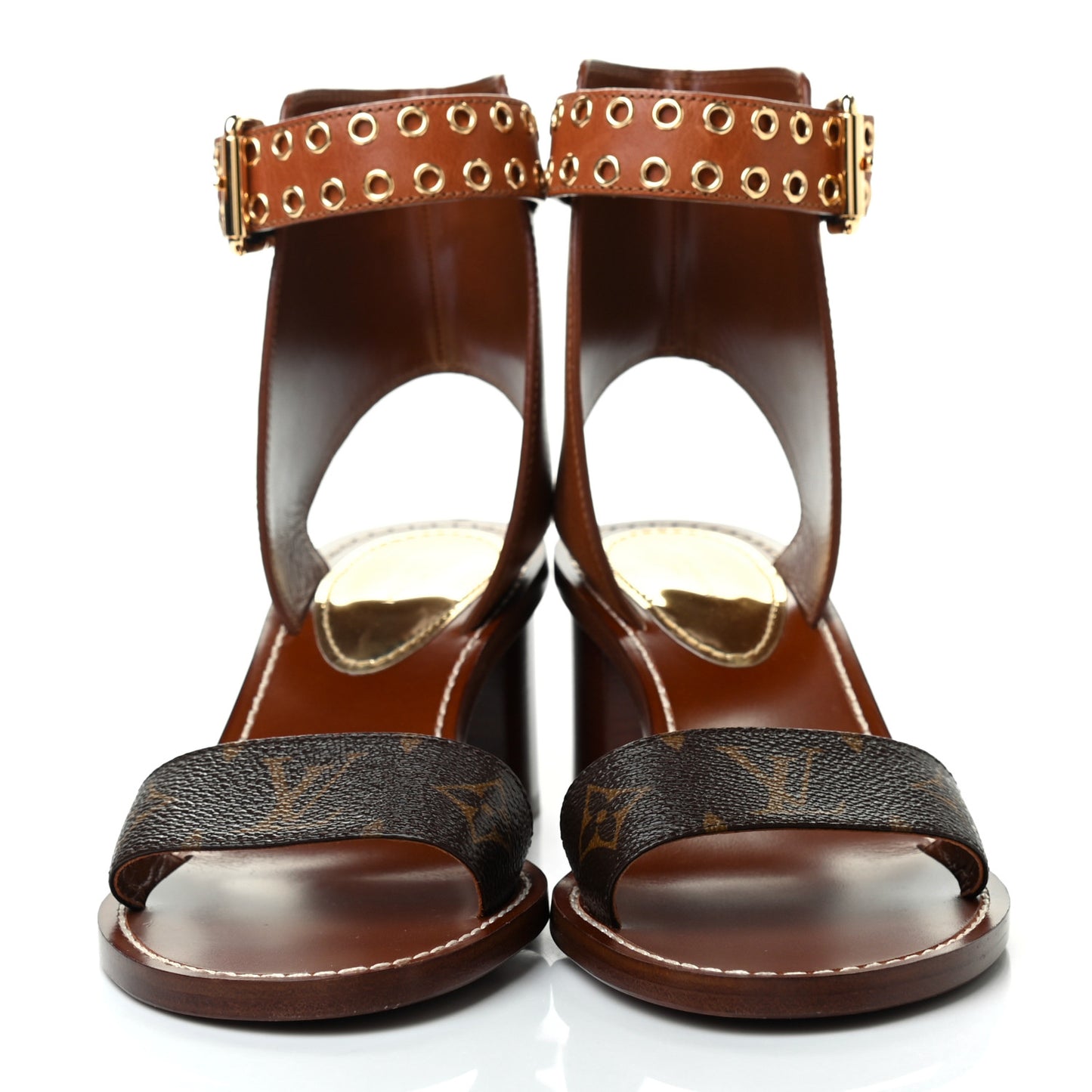 Calfskin Monogram Passenger Sandals 40 Cognac