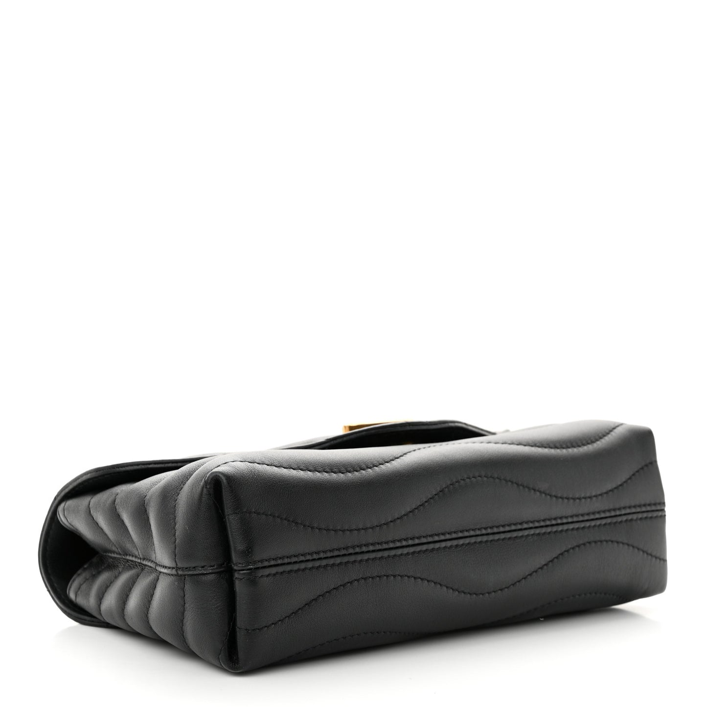 Calfskin LV New Wave Chain Bag Black