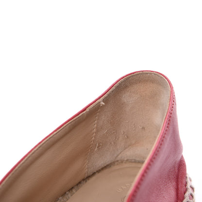 Chanel Lambskin CC Espadrilles 39 Red 10 of 11