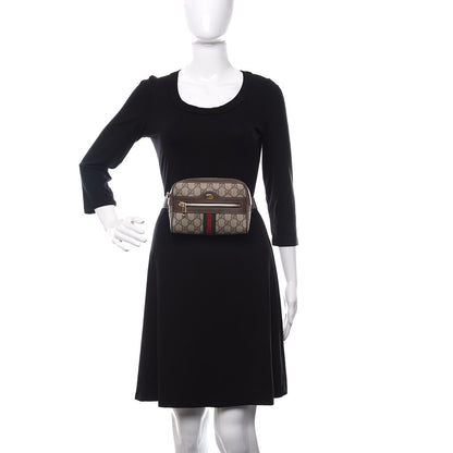 Gucci GG Supreme Monogram Web Small Ophidia Belt Bag 85 34 Dark Brown 2 of 11