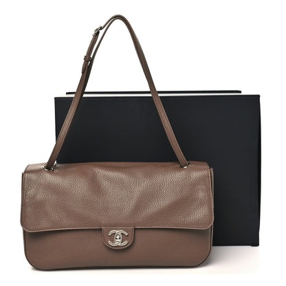 Chanel Grained Calfskin Small Souplissimo Maxi Flap Light Brown 11 of 11